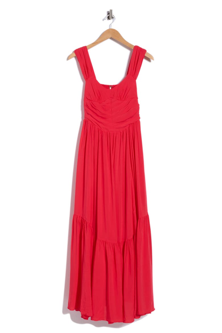 Sasha Tiered Maxi Dress, Alternate, color, RED