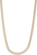 Argento Vivo Sterling Silver Textured Snake Chain Necklace