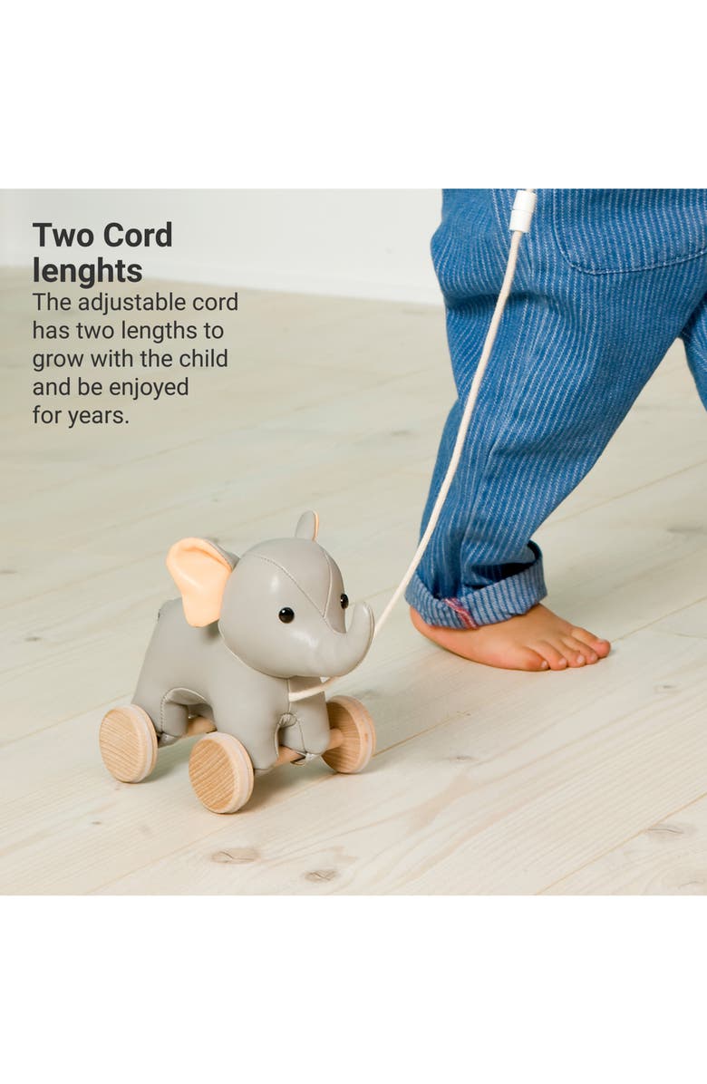 Little Big Friends Elephant Pull Along Friends, Alternate, color, Grey