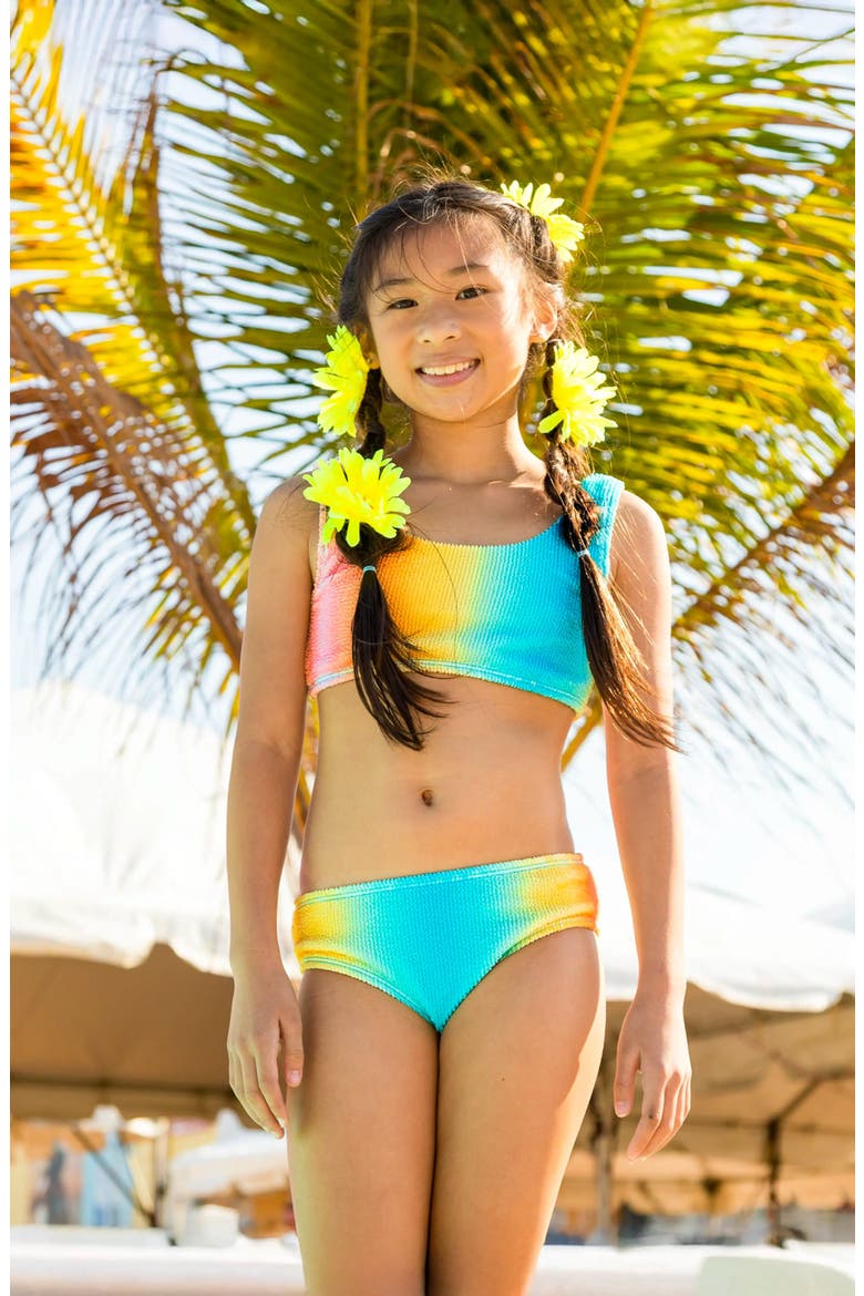 Crinkle Bikini Swimsuit, Alternate, color, Multicolor