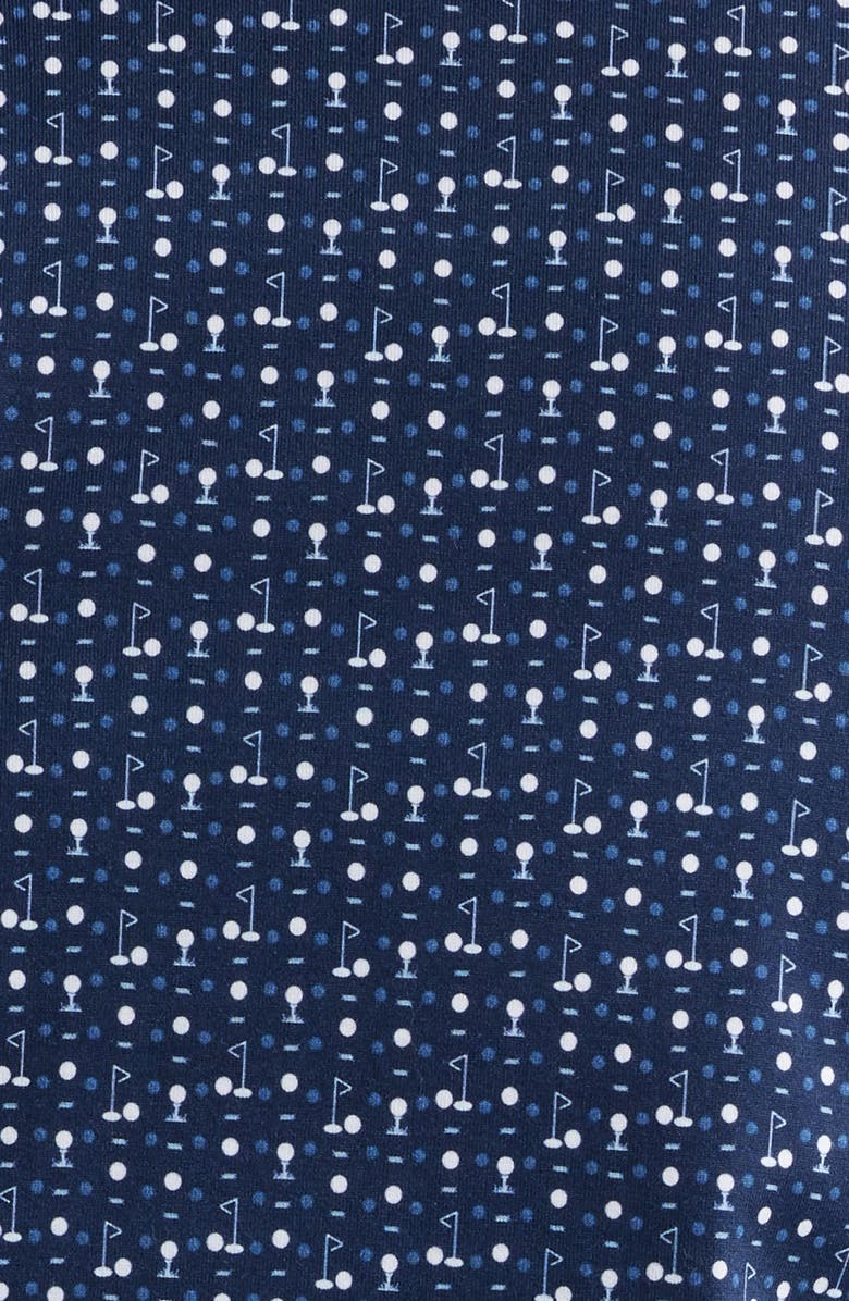 Bugatchi James OoohCotton<sup>®</sup> Golf Print Button-Up Shirt, Alternate, color, Navy