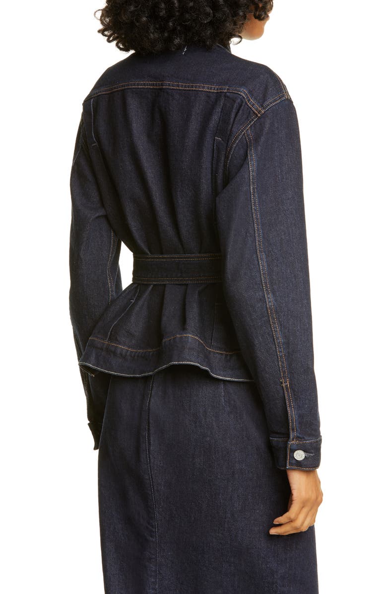 TRAVE Adrienne Belted Denim Jacket, Alternate, color, 
