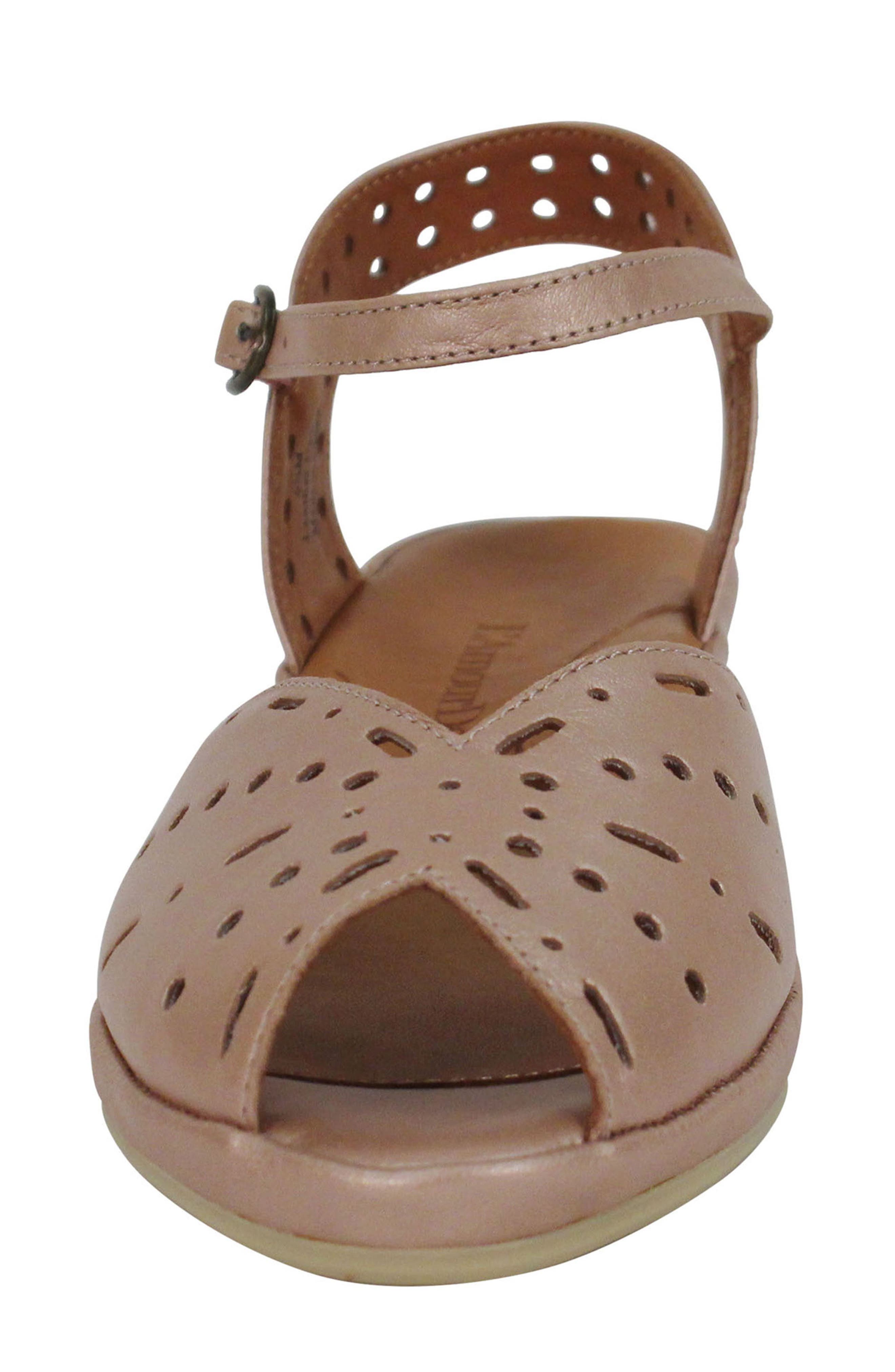 'Brenn' Ankle Strap Sandal, Alternate, color, ROSE GOLD METALLIC