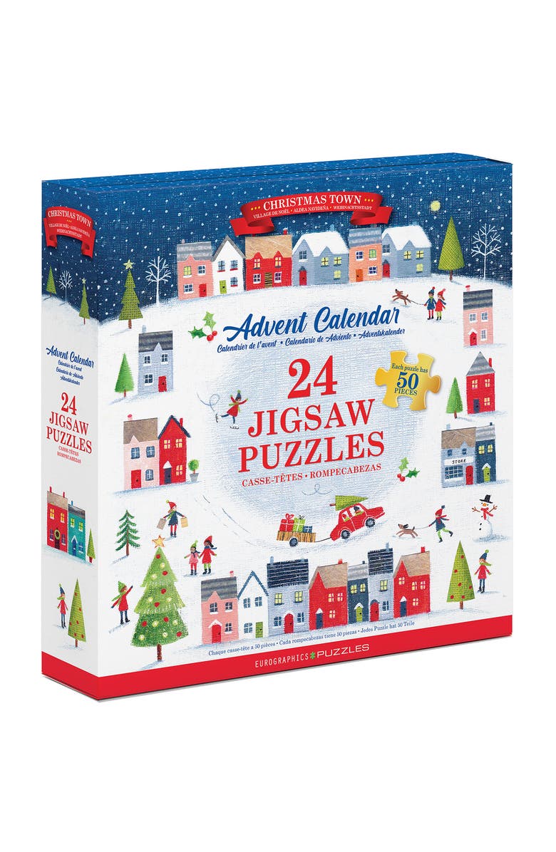 Eurographics Puzzle Advent Calendar Christmas Town, Main, color,
