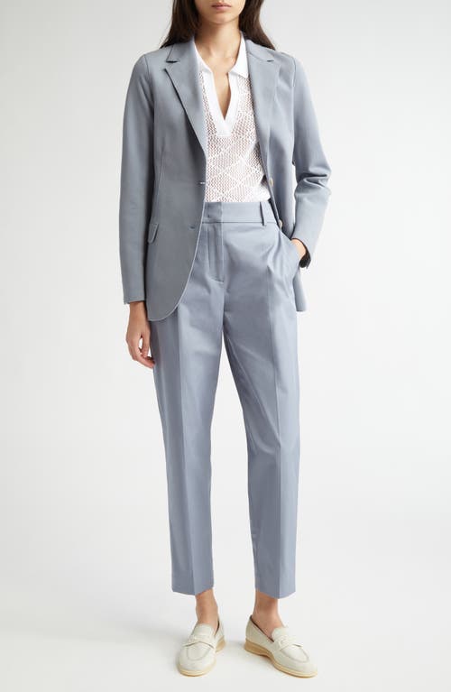 Eleventy Single Breasted Cotton Blend Blazer In Dust