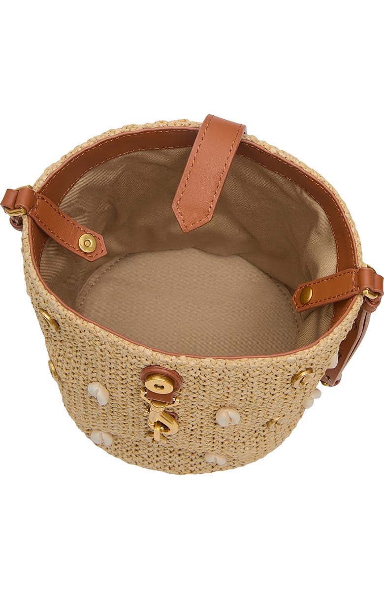 Rebecca Minkoff Small Megan Bucket Bag, Alternate, color, Natural