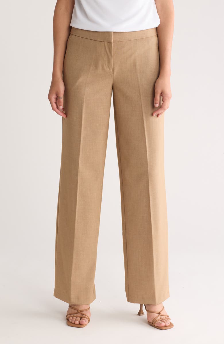 Amanda & Chelsea Wide Leg Trousers, Main, color, Camel
