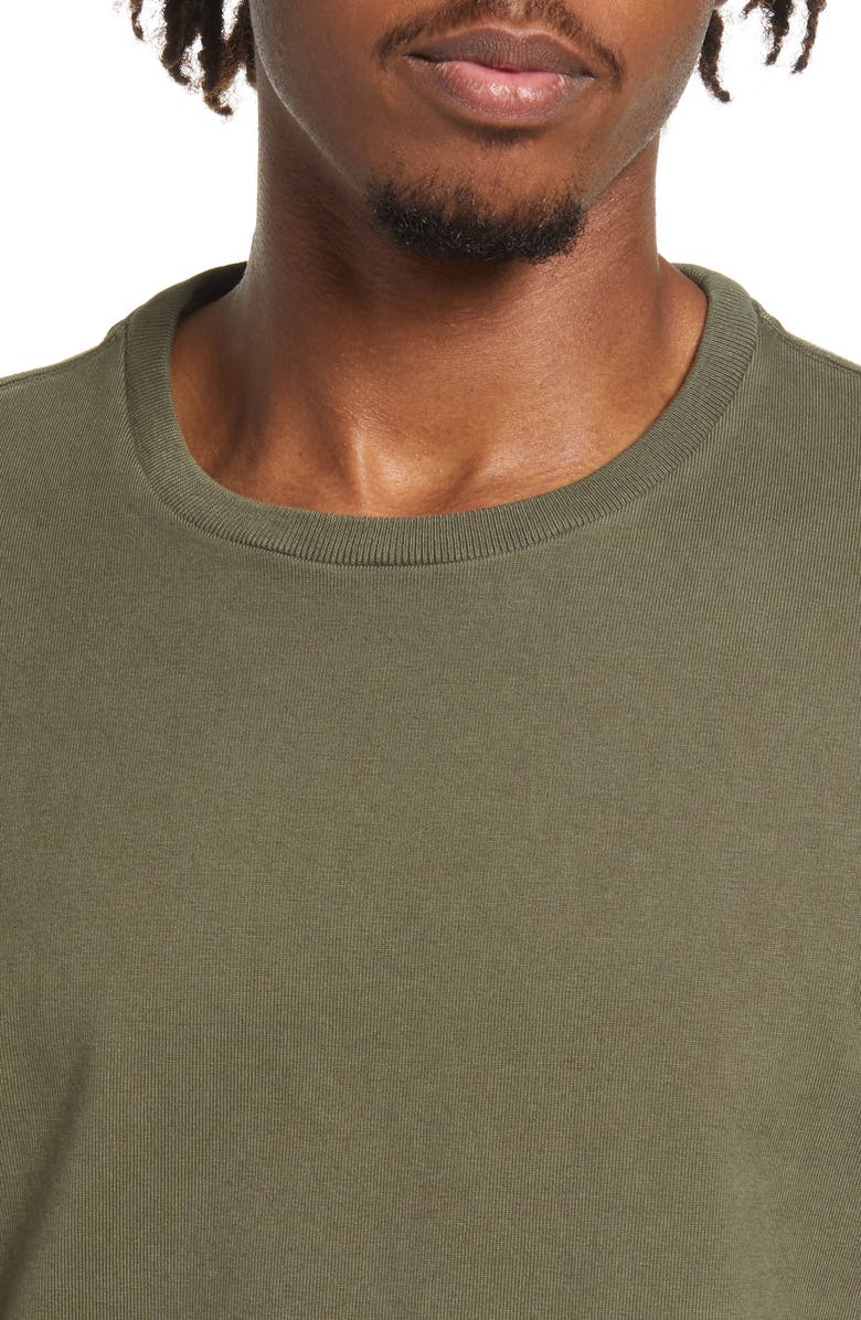 HIROSHI KATO The Stamp Crewneck T-Shirt, Alternate, color, 