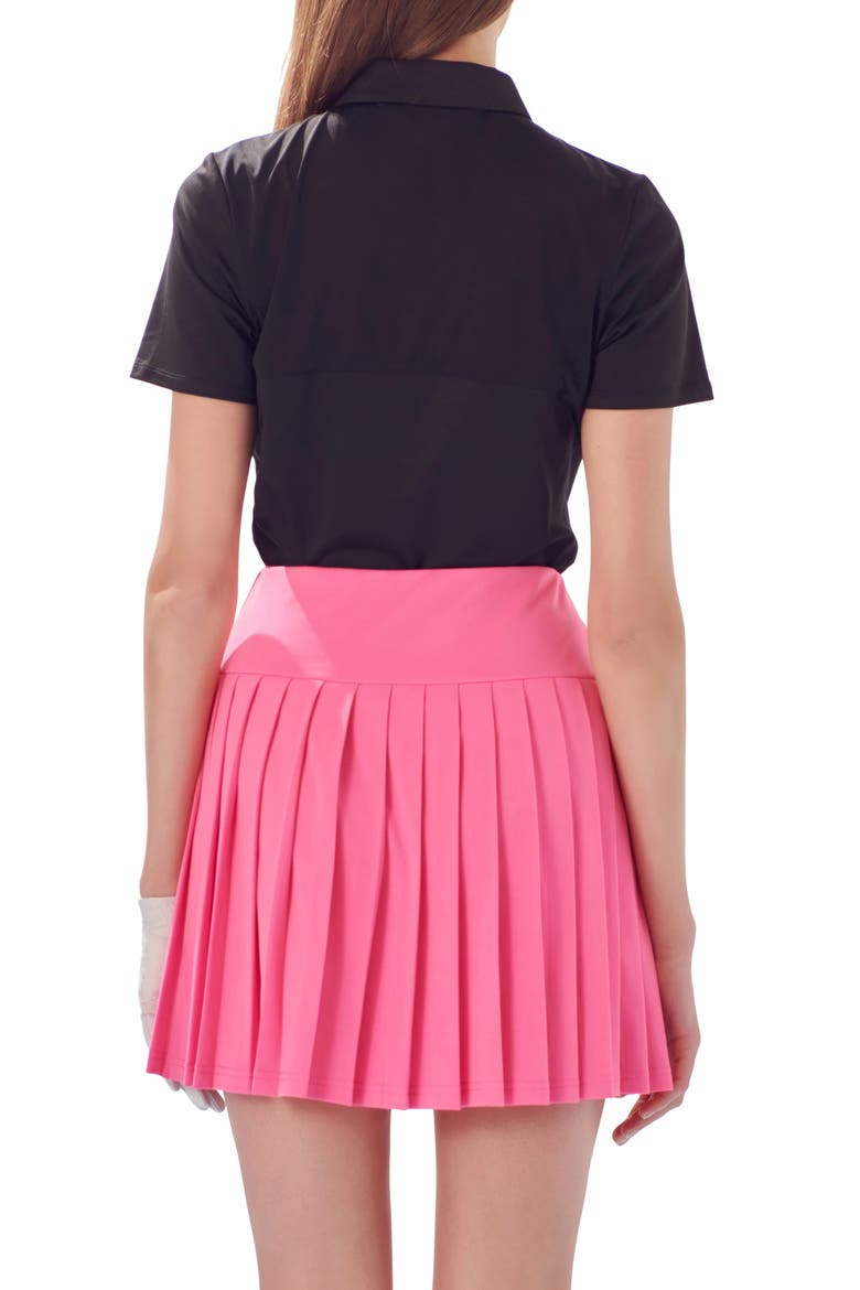 Stretch Polo, Alternate, color, BLACK