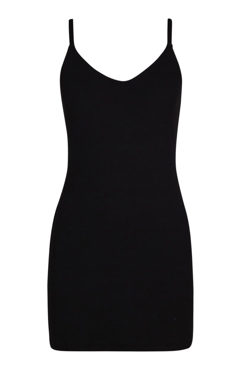 Pacifica by Sunsets Zenya Cover Up Dress, Alternate, color, Black Pacifica Rib