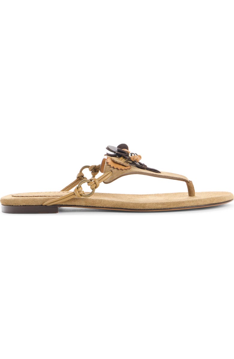 Isabel Marant Elato Embellished Flip Flop, Alternate, color, 50Ta Taupe