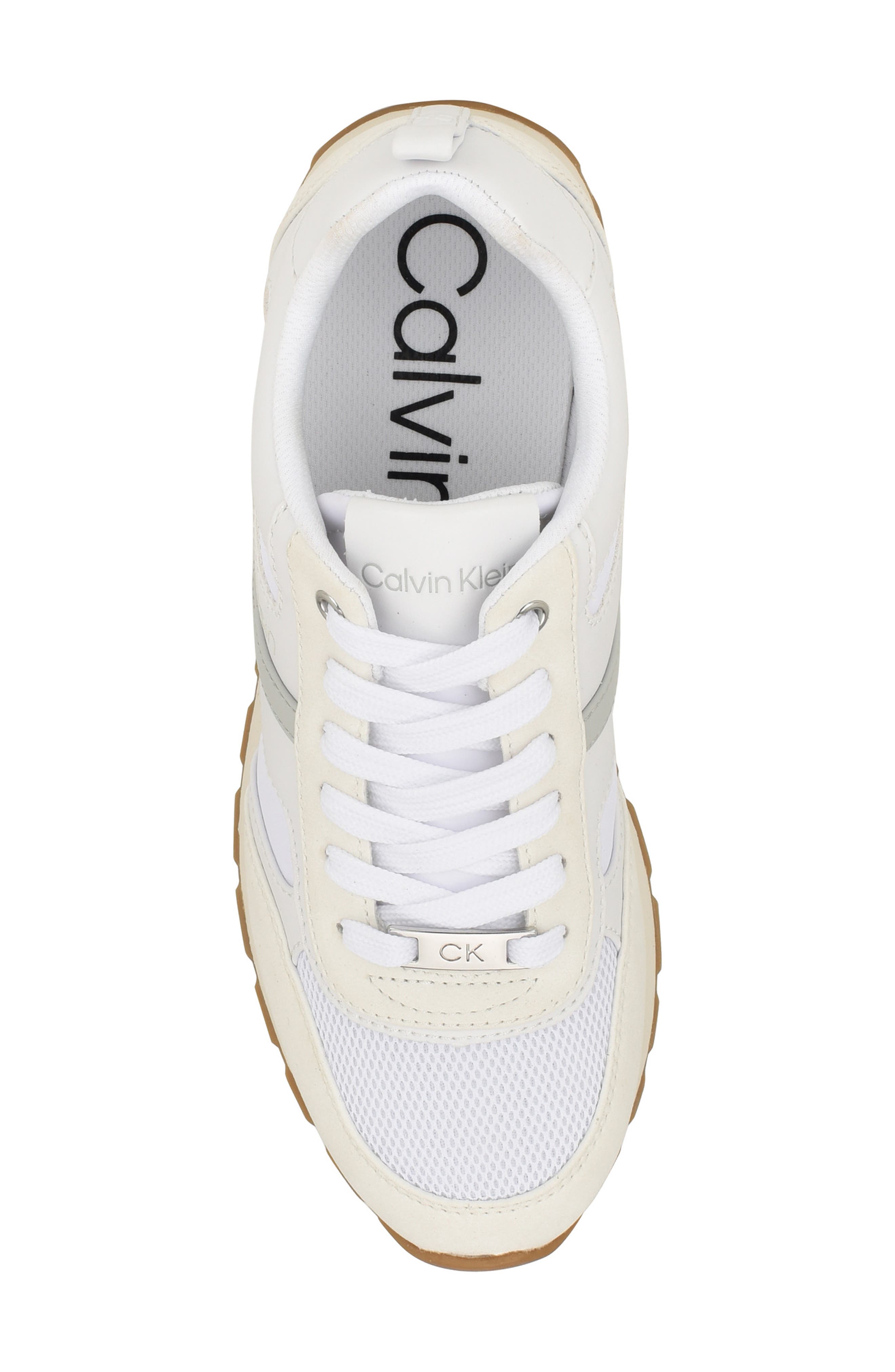 Calvin Klein Carlla Sneaker, Alternate, color, White