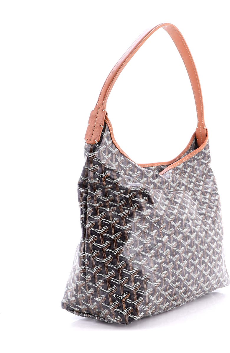 Pre-Owned Goyard Boheme Hobo Coated Canvas, Alternate, color, Brown