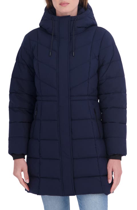 Stretch 3/4 Anorak Puffer Jacket