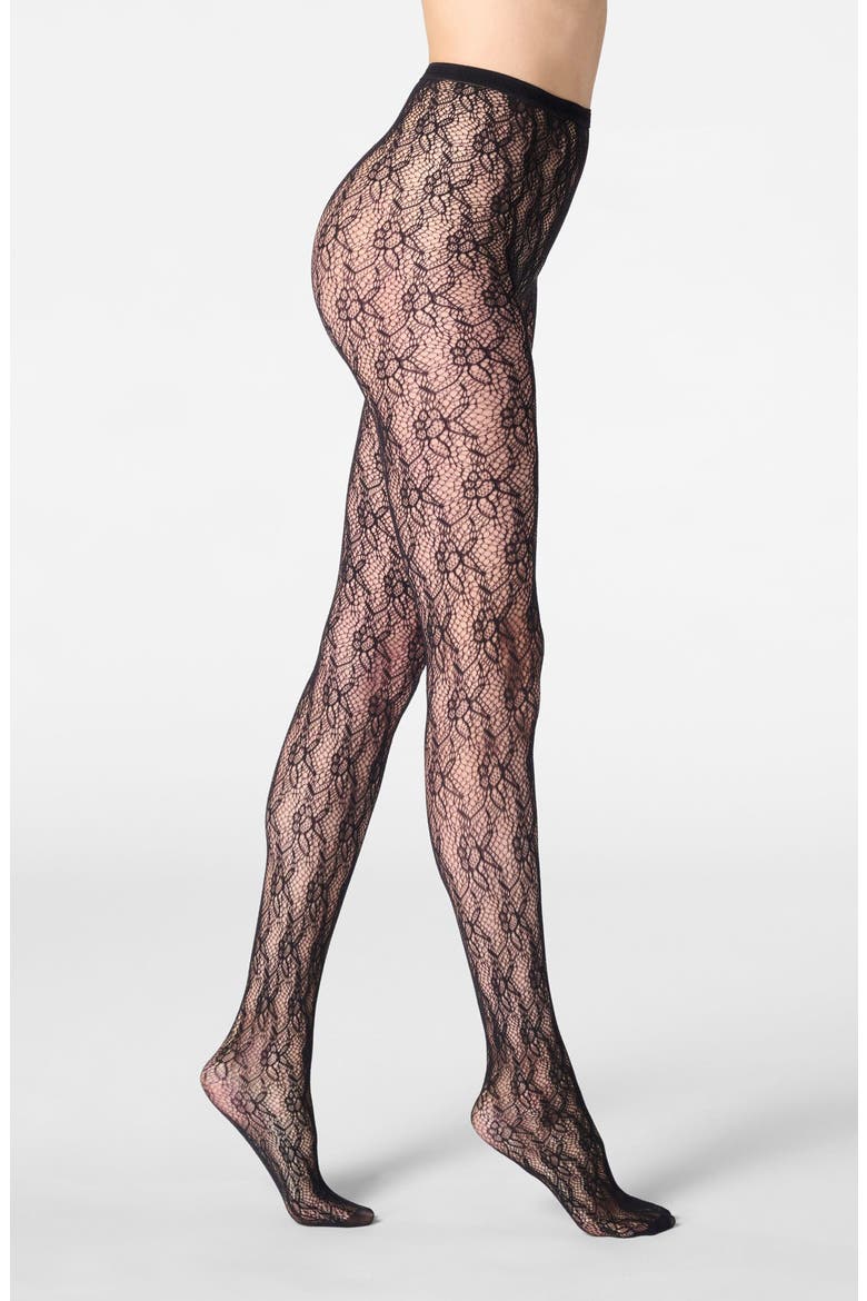 Rosy Net Tights, Main, color, BLACK