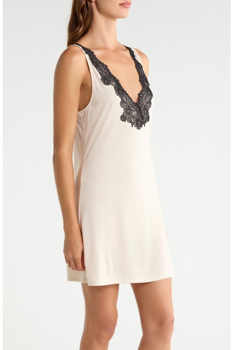 Luxe Shangri La Chemise, Alternate, color, PEARL