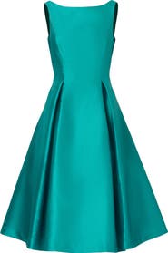 Adrianna Papell Sleeveless Mikado Fit & Flare Midi Dress