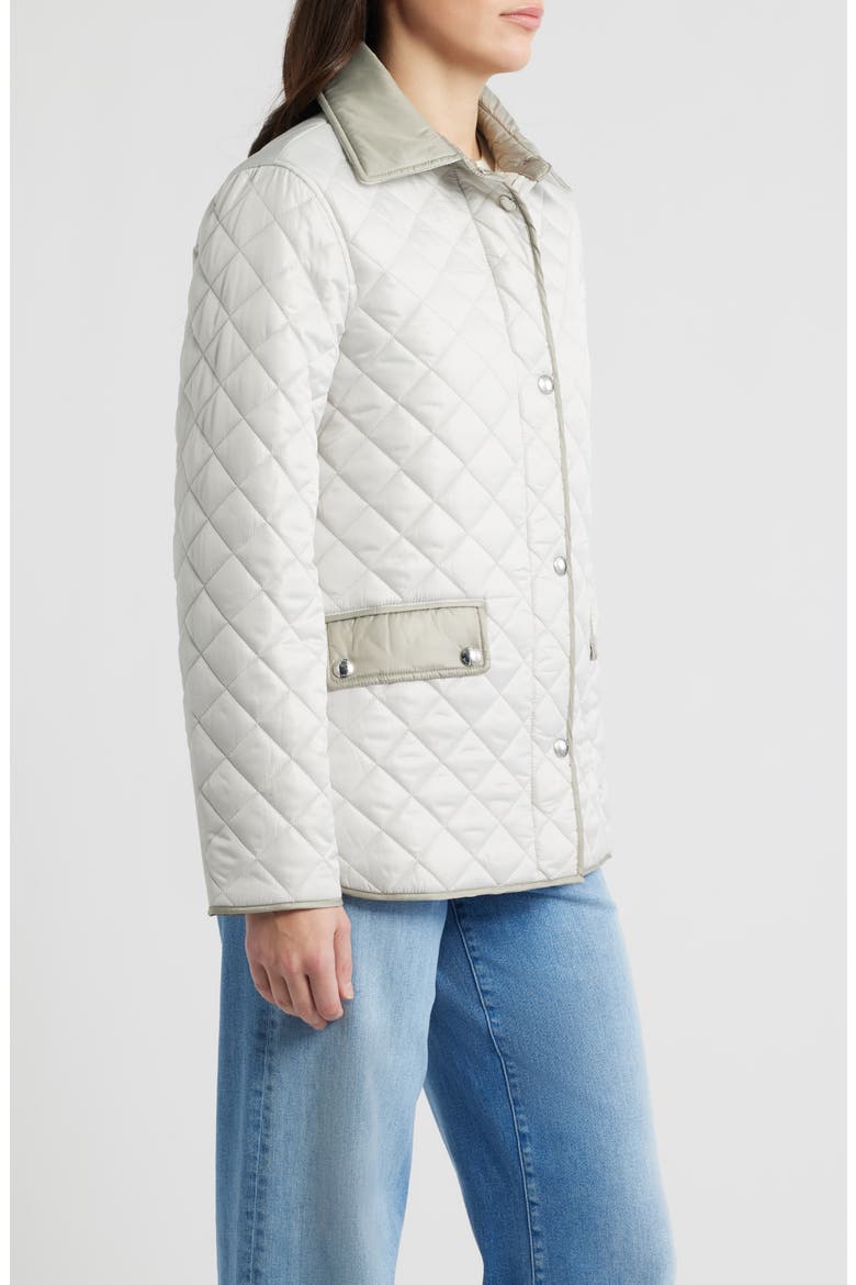 Quilted Jacket, Alternate, color, PALE GREY