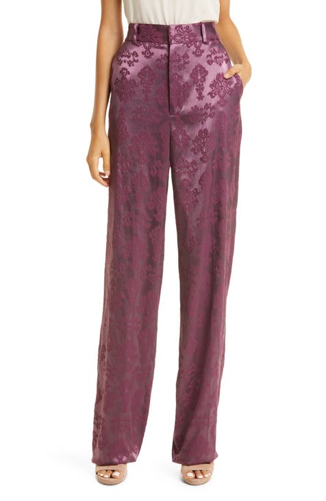 Collins Jacquard Wide Leg Pants