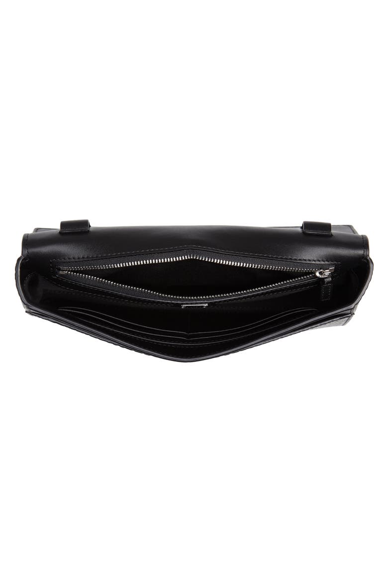 Millie Visetos Canvas Wallet on a Chain, Alternate, color, BLACK