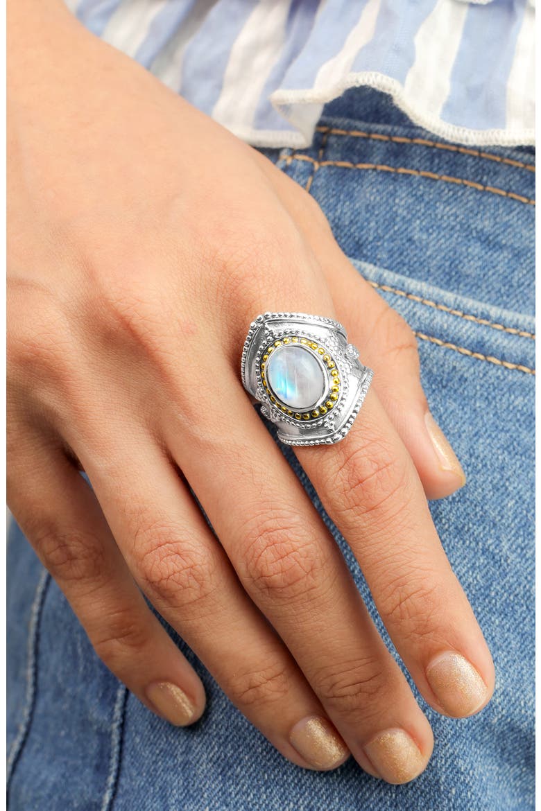 Moonstone Ring, Alternate, color, BLUE
