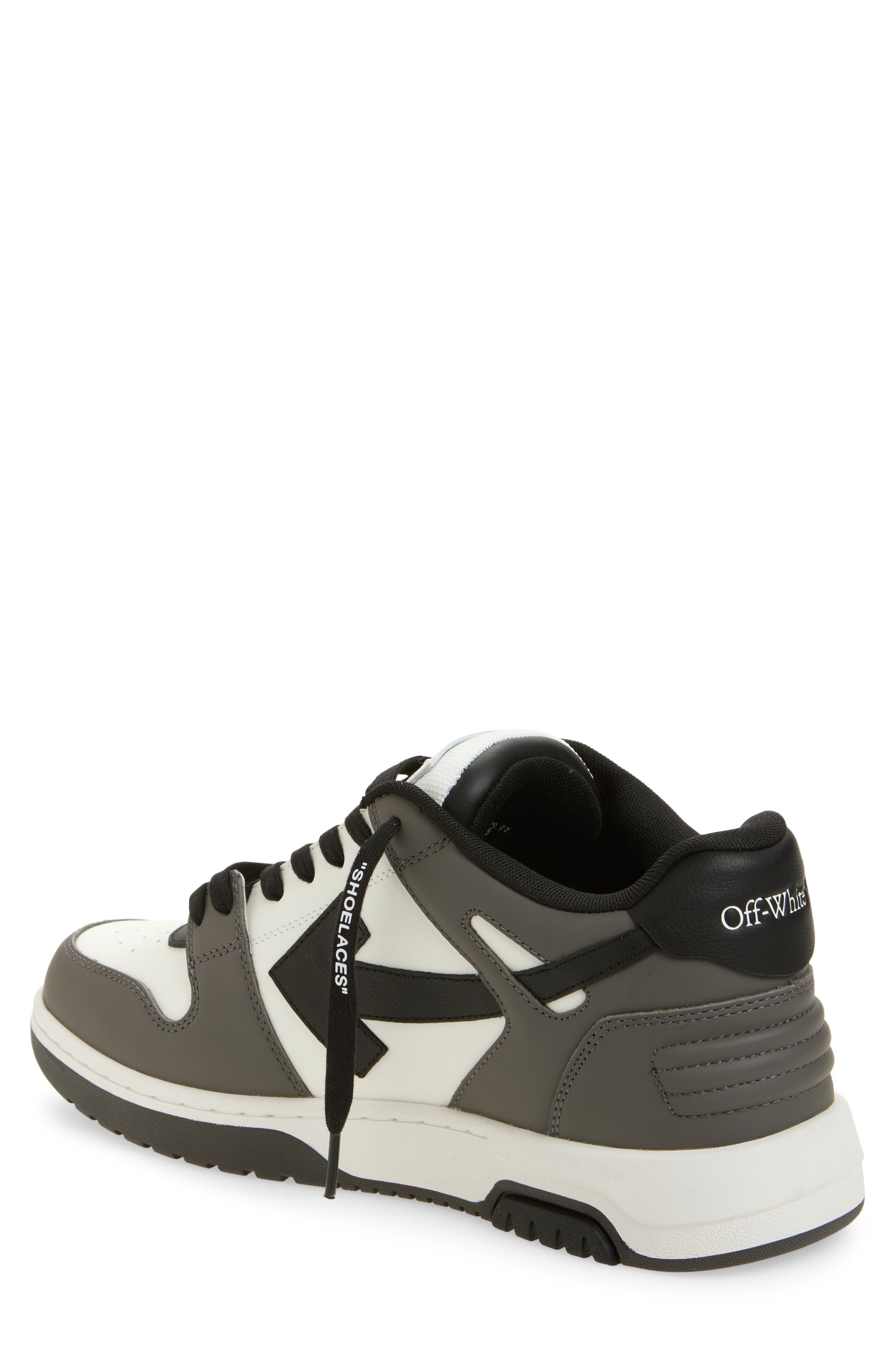 Off-White Out of Office Low Top Sneaker, Alternate, color, Dark Grey Black
