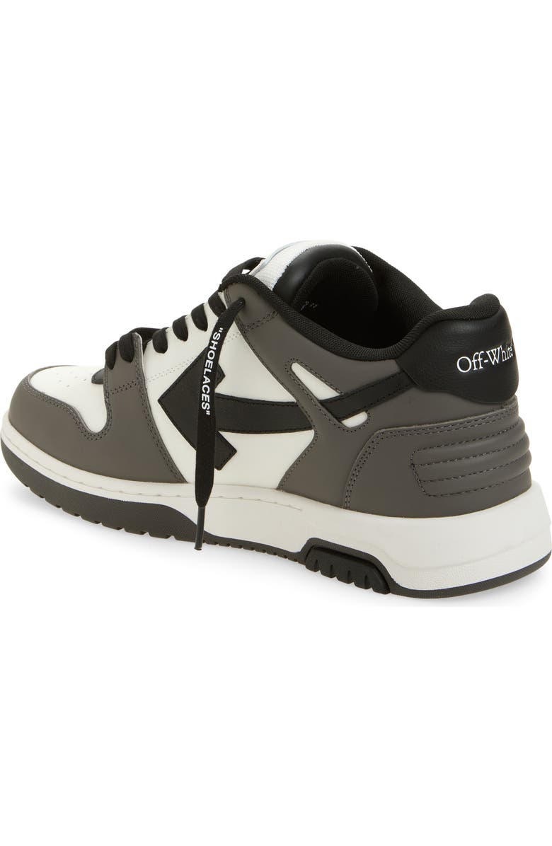 Off-White Out of Office Low Top Sneaker, Alternate, color, Dark Grey Black