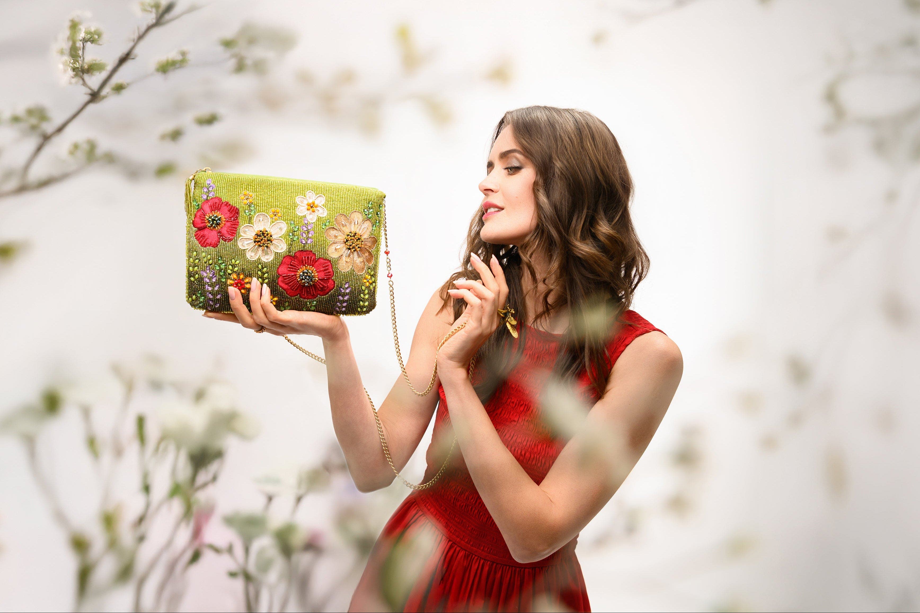 Mary Frances Accessories Day In The Park Crossbody Handbag, Alternate, color, Green