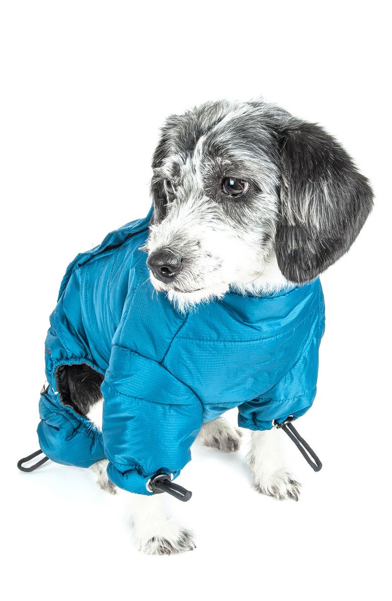 PET LIFE Helios Thunder-crackle Full-Body Waded-Plush Adjustable and 3M Reflective Dog Jacket, Alternate, color, 