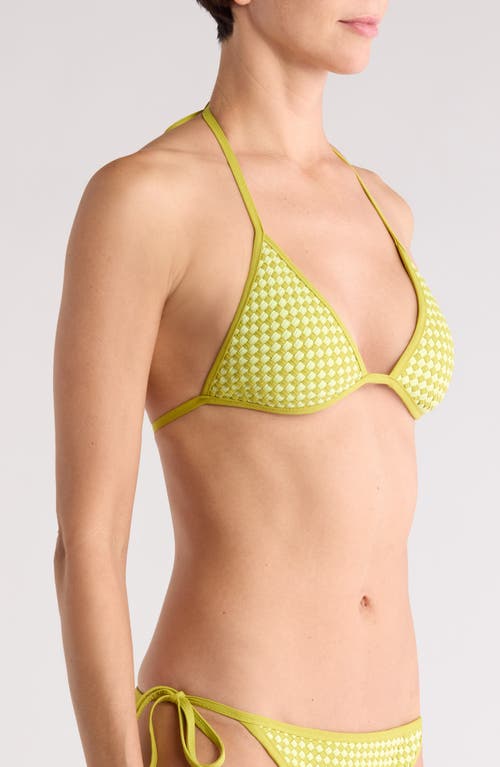 SOLID & STRIPED SOLID & STRIPED THE IRIS BASKETWEAVE BIKINI TOP