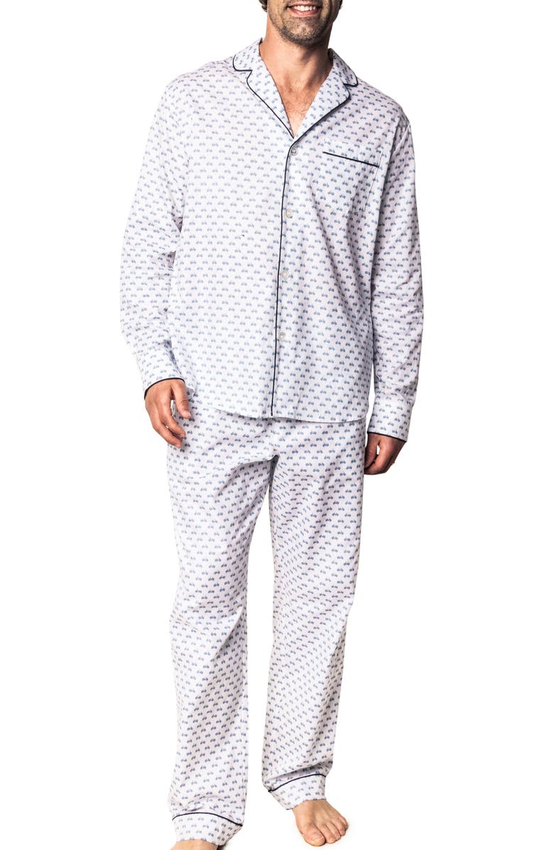 Petite Plume Bicyclette Woven Cotton Pajamas, Main, color, 