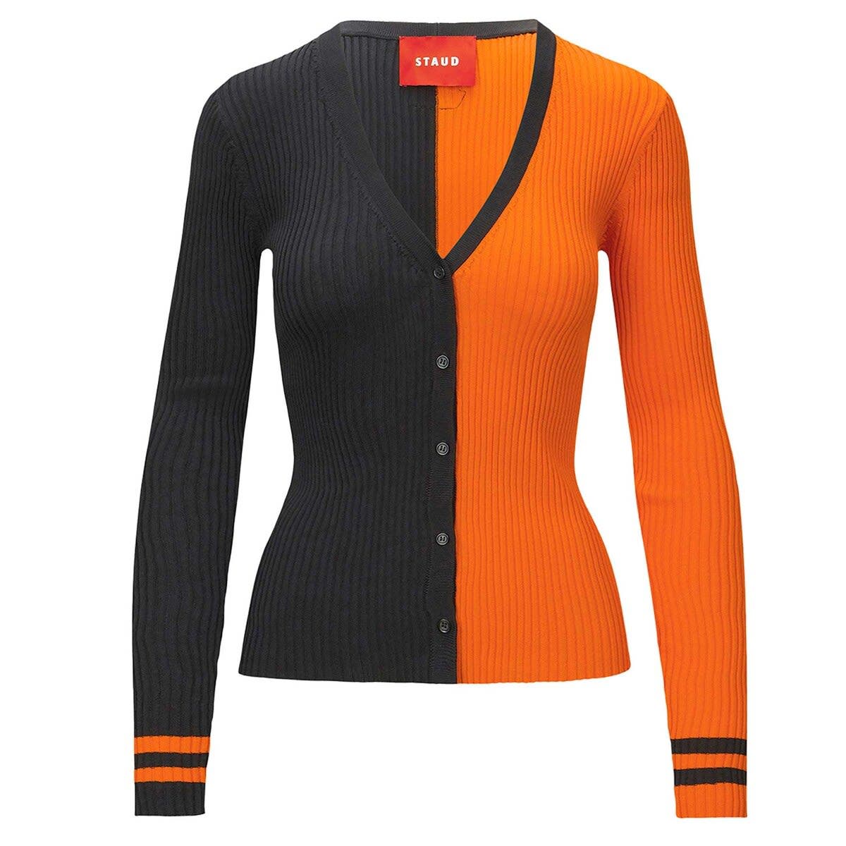 Women's STAUD Black/Orange Cincinnati Bengals Cargo Sweater - image 2