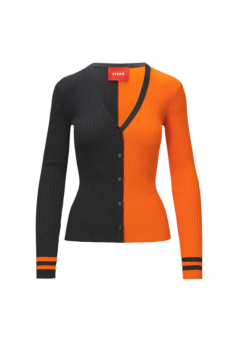 Women's STAUD Black/Orange Cincinnati Bengals Cargo Sweater, Alternate, color, Black