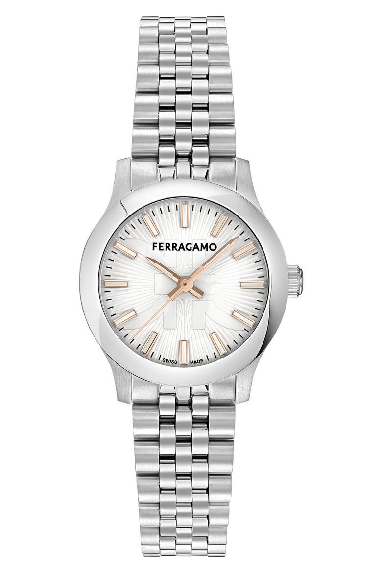 Duo Bracelet Watch, 28mm, Main, color, STAINLESS STEEL