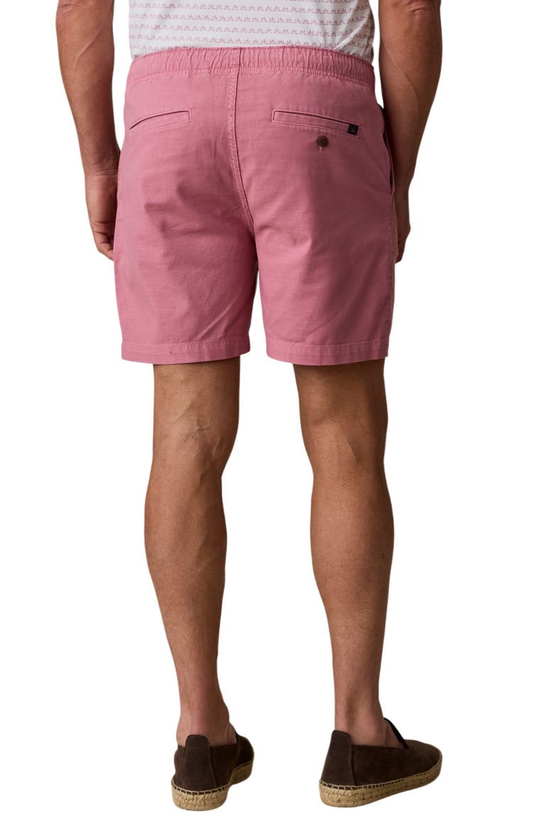 Essential Stretch Cotton Drawstring Shorts, Alternate, color, ANTIQUE BERRY