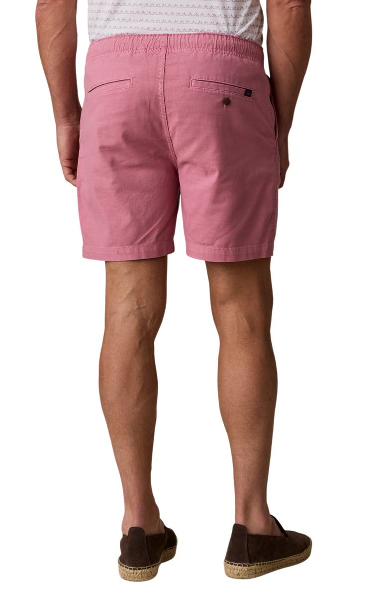 Faherty Essential Stretch Cotton Drawstring Shorts, Alternate, color, Antique Berry