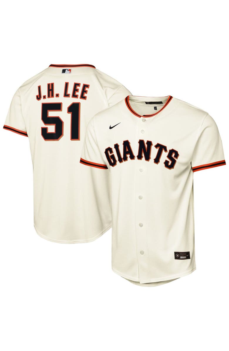 Nike Youth Nike Jung Hoo Lee Cream San Francisco Giants Home Replica Player Jersey, Main, color, Cream