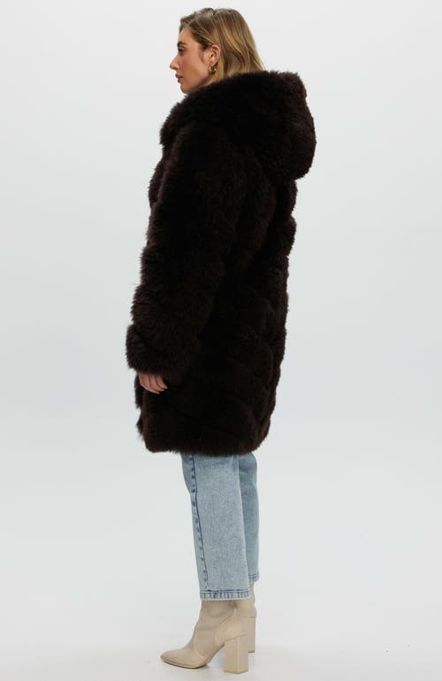 Gorski Select Cashmere Goat Diagonal Parka In Brown