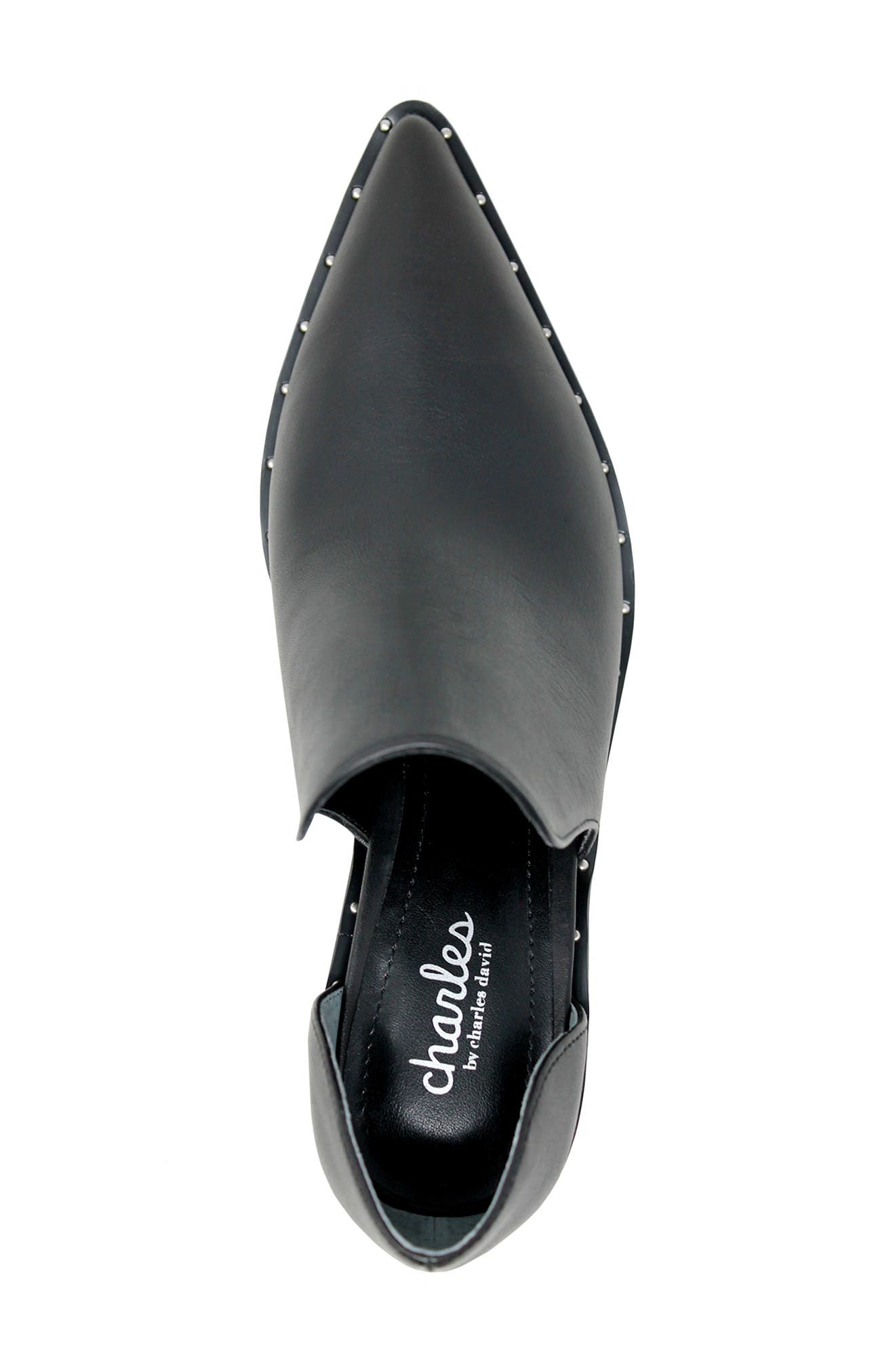 Charles by Charles David Parson Studded Pointed Toe Bootie, Alternate, color, 