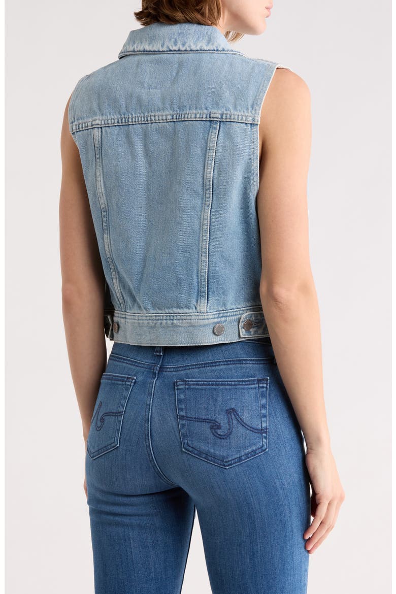 Avery Denim Vest, Alternate, color, SAND DOLLAR
