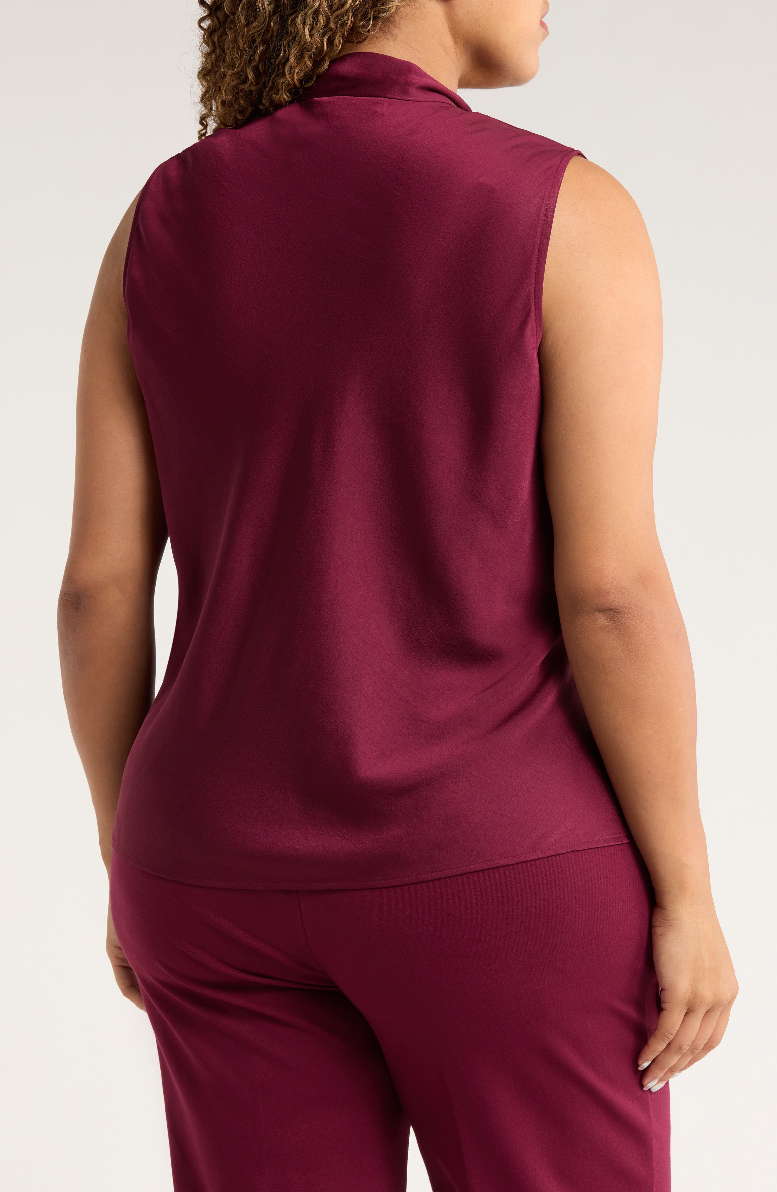 Tie Neck Sleeveless Top - image 2