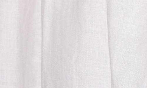 Pom Pom At Home Gathered Linen Bed Skirt In White