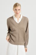 Brunello Cucinelli Ribbed net sweater