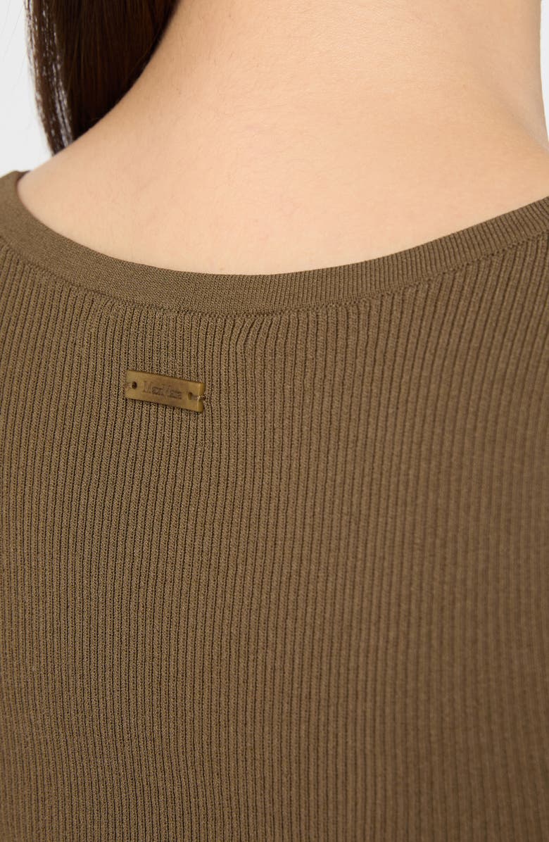 Max Mara Ribbed Sweater Tank, Alternate, color, Mud