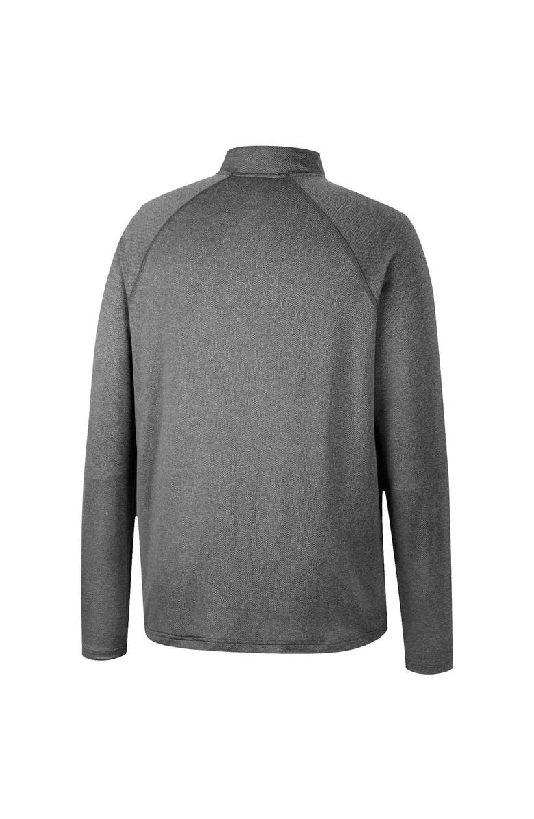 COLOSSEUM Men's Colosseum Heathered Gray Nebraska Huskers Earth First Raglan Quarter-Zip Windshirt, Alternate, color,