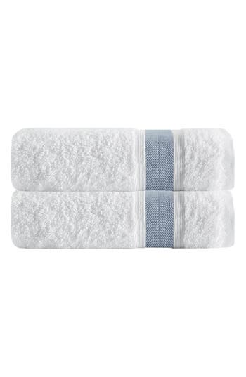 Depera Unique 2-piece Turkish Cotton Bath Towels In Blue