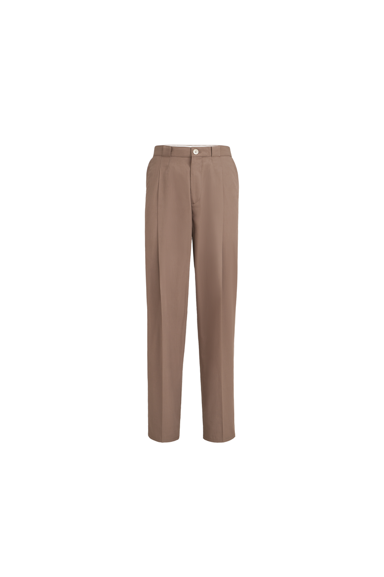 Cotton twill trousers, Alternate, color, Hazelnut