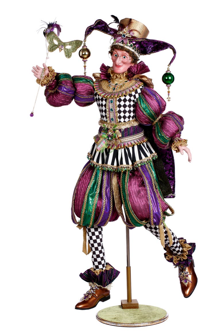 Mr. Patri Gras Jester, Main, color, Dark Purple