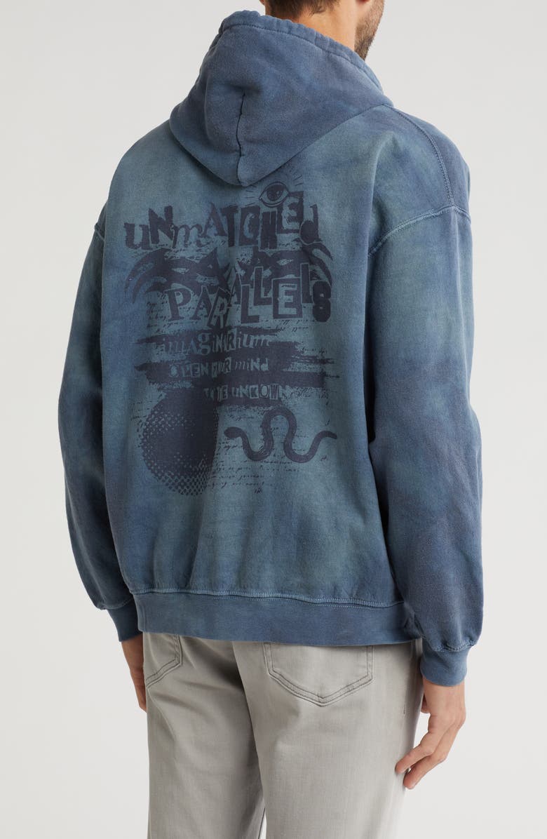 BDG Urban Outfitters Tie-Dye Unmatch Paral Pullover Hoodie, Alternate, color, 