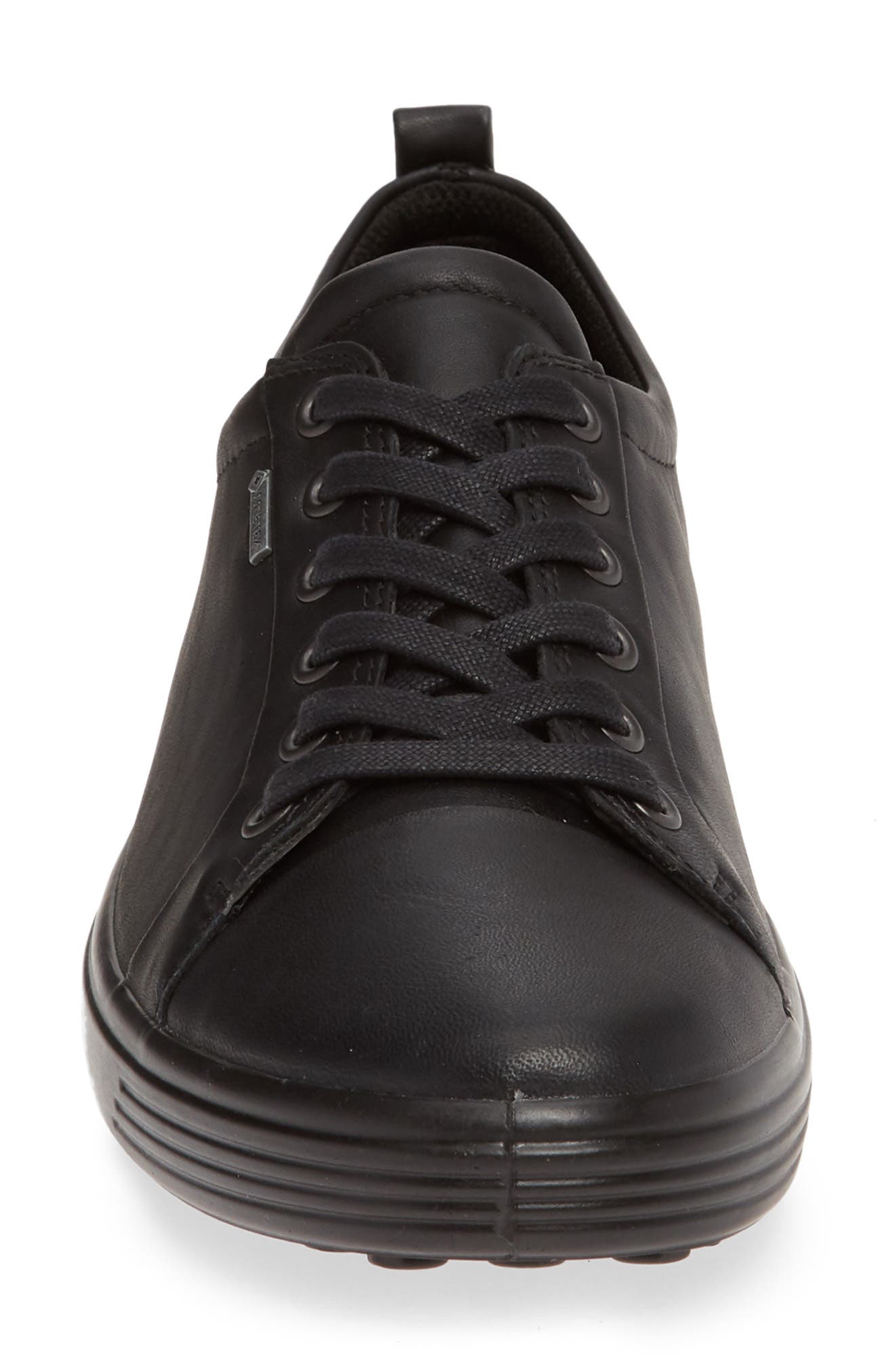 ECCO Soft 7 Gore-Tex<sup>®</sup> Waterproof Sneaker, Alternate, color, Black Leather